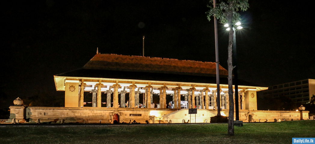 Glamour of Independence Memorial hall at night